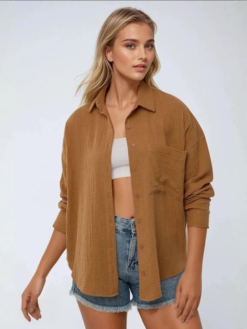 Camicia da donna di Hiccup in marrone