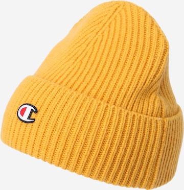 Bonnet Champion Authentic Athletic Apparel en jaune : devant