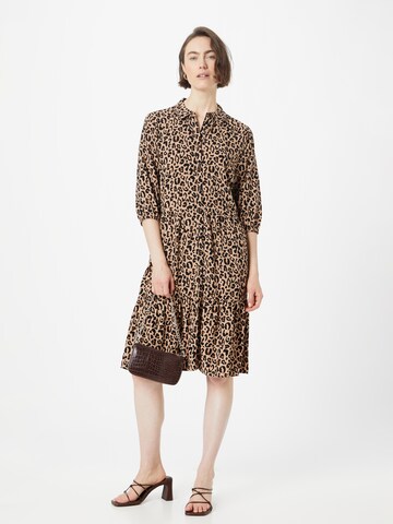 SAINT TROPEZ Shirt Dress 'Ueda' in Brown