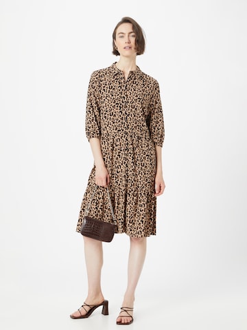 SAINT TROPEZ Shirt Dress 'Ueda' in Brown