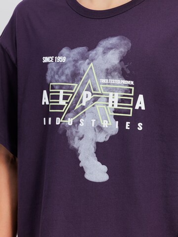 ALPHA INDUSTRIES Shirt in Lila