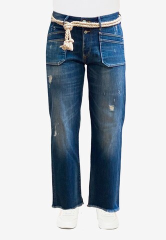 Le Temps Des Cerises Regular Jeans 'PRICILIA' in Blue: front