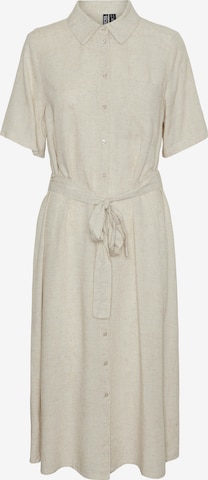 PIECES Shirt dress 'PCPIA' in Beige: front