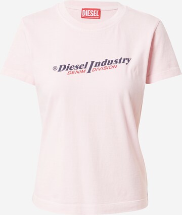 DIESEL T-shirt i rosa: framsida