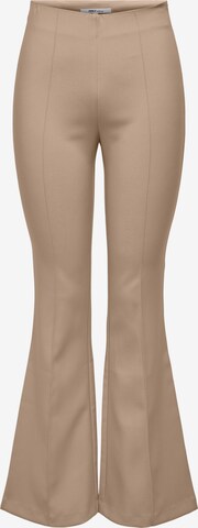 évasé Pantalon à plis 'ASTRID' ONLY en beige : devant