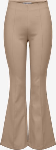 ONLY Flared Pleated Pants 'ASTRID' in Beige: front