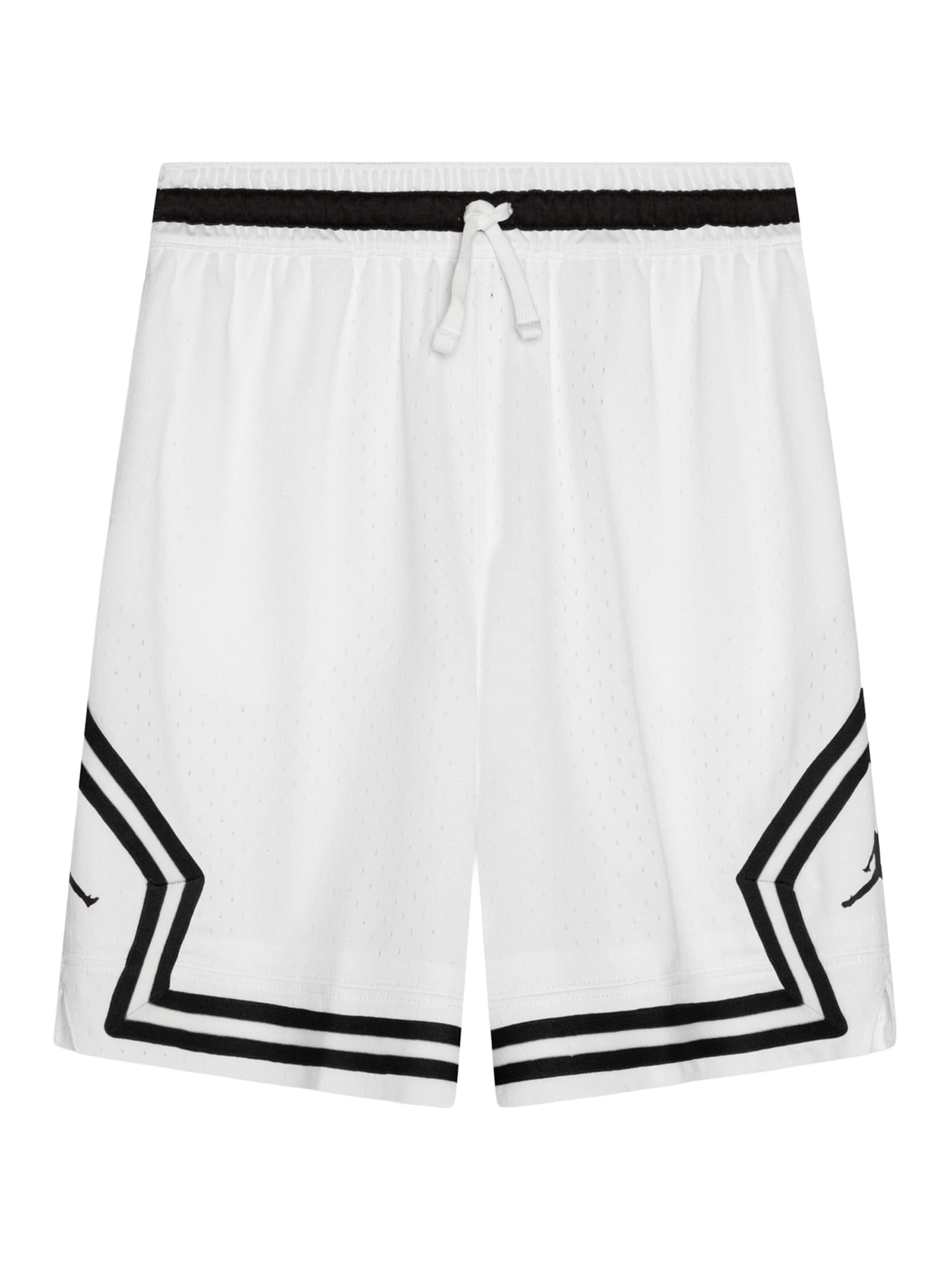 Jordan Ohlapna forma Športne hlače 'DIAMOND' | bela barva: sprednja stran