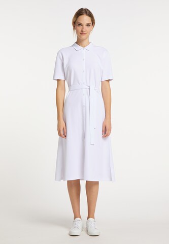 Robe-chemise DreiMaster Maritim en blanc : devant