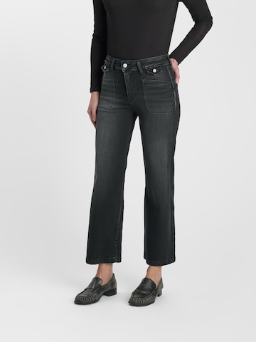 Wide Leg Jean Le Temps Des Cerises en noir : devant