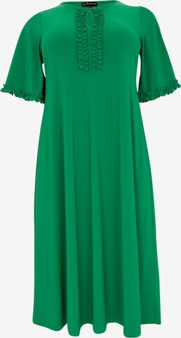 Yoek Dress in Green: front