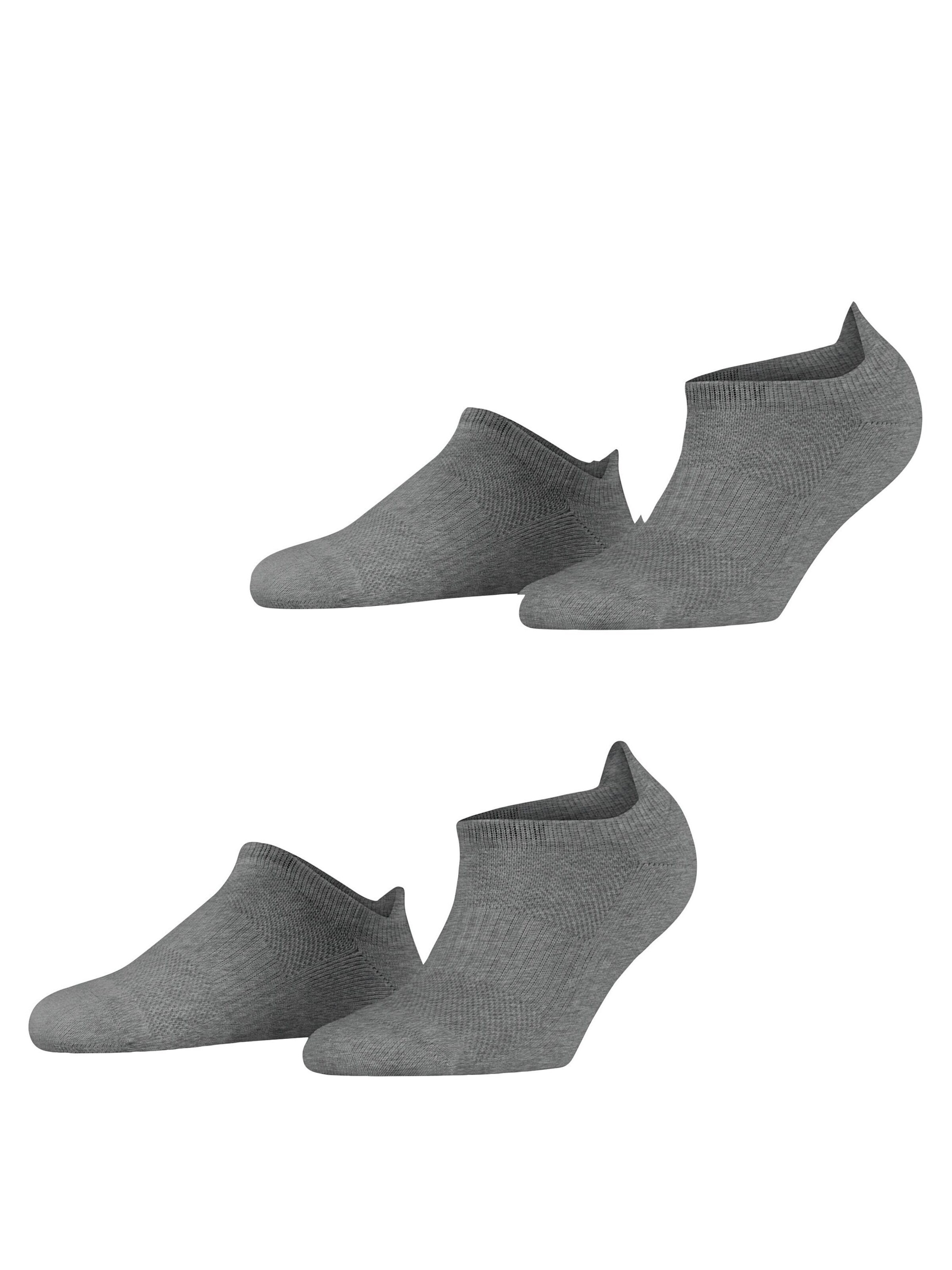 ESPRIT Füßlinge 'Active Basic 2-Pack'‌‌‌‌‌ in Grau: Vorderseite