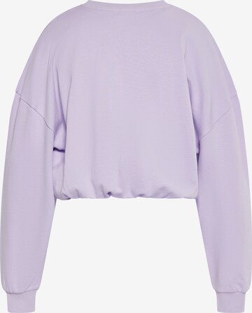 Sweat-shirt swirly en violet