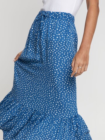 Threadbare Skirt 'Rain' in Blue