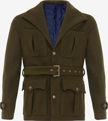 Antioch Between-seasons coat in Green: front