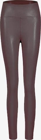 SASSYCLASSY Skinny Hose in Braun: Vorderseite