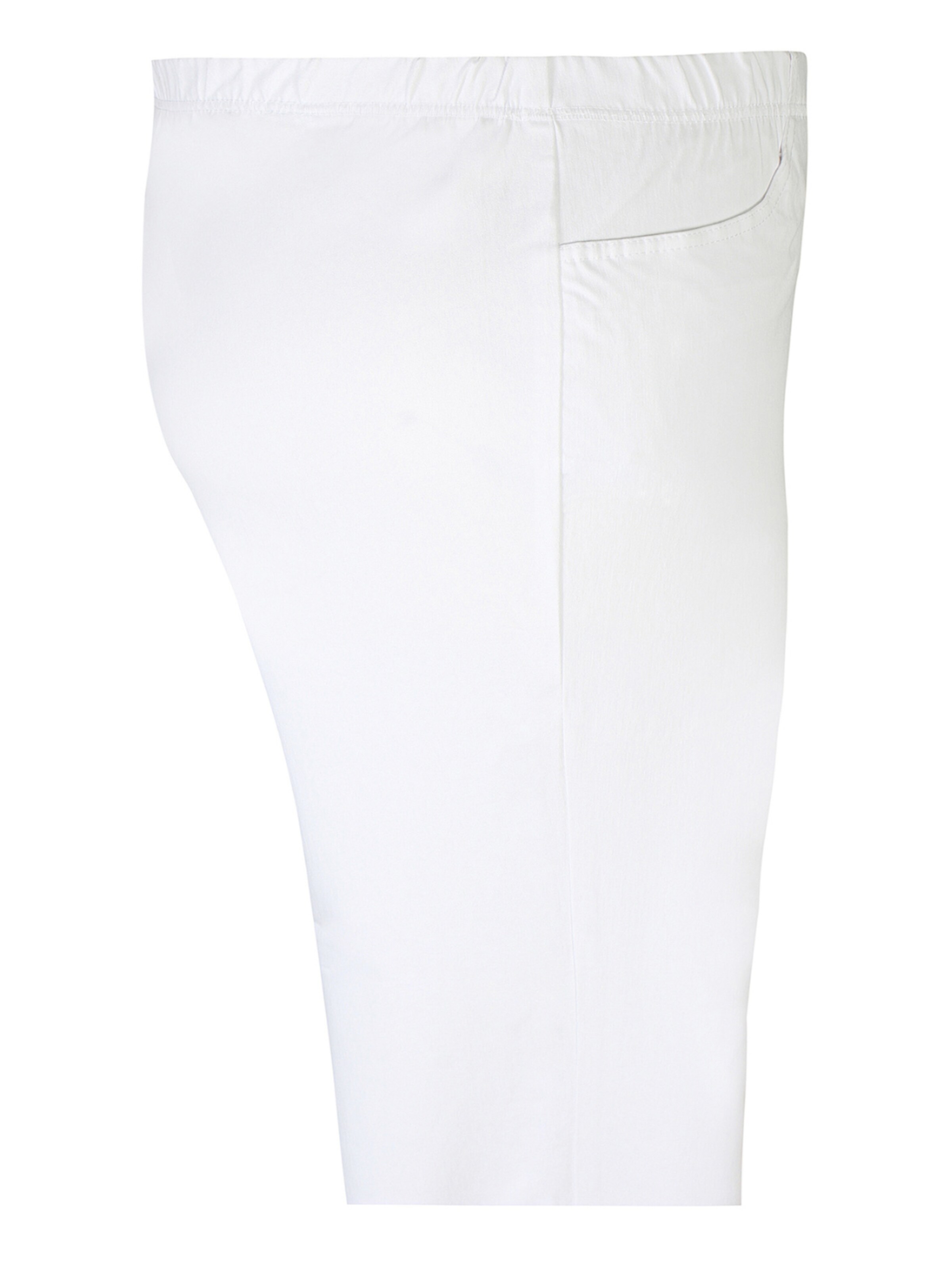 Zhenzi Loosefit Broek 'Jazzy 65' in Wit