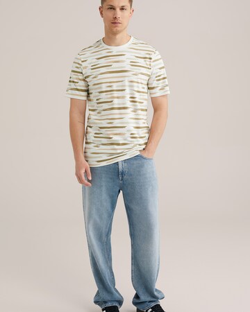 T-Shirt WE Fashion en beige