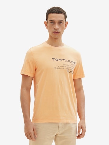 TOM TAILOR Tričko – oranžová: přední strana