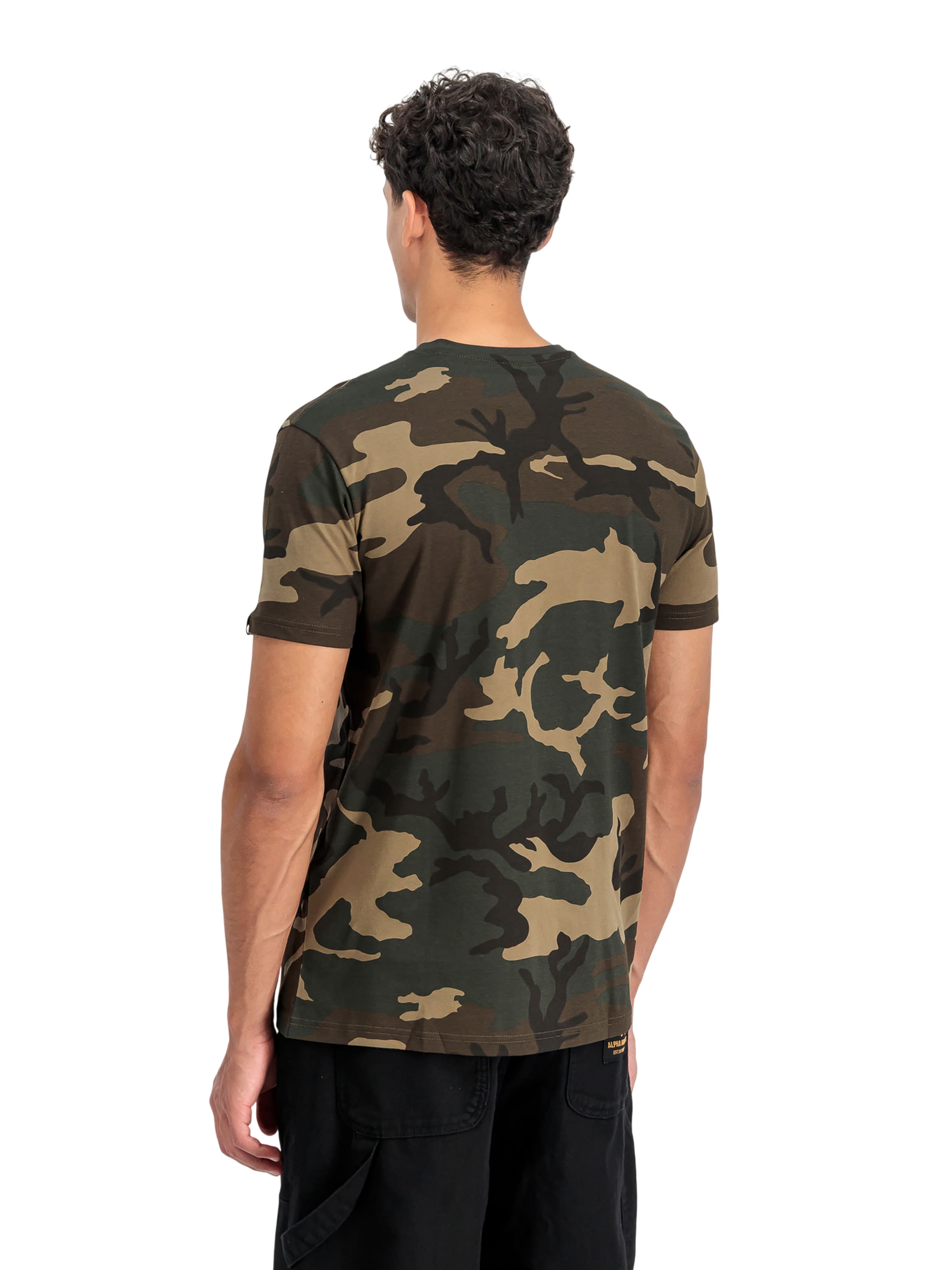 ALPHA INDUSTRIES Shirt 'Basic Logo' in Brown