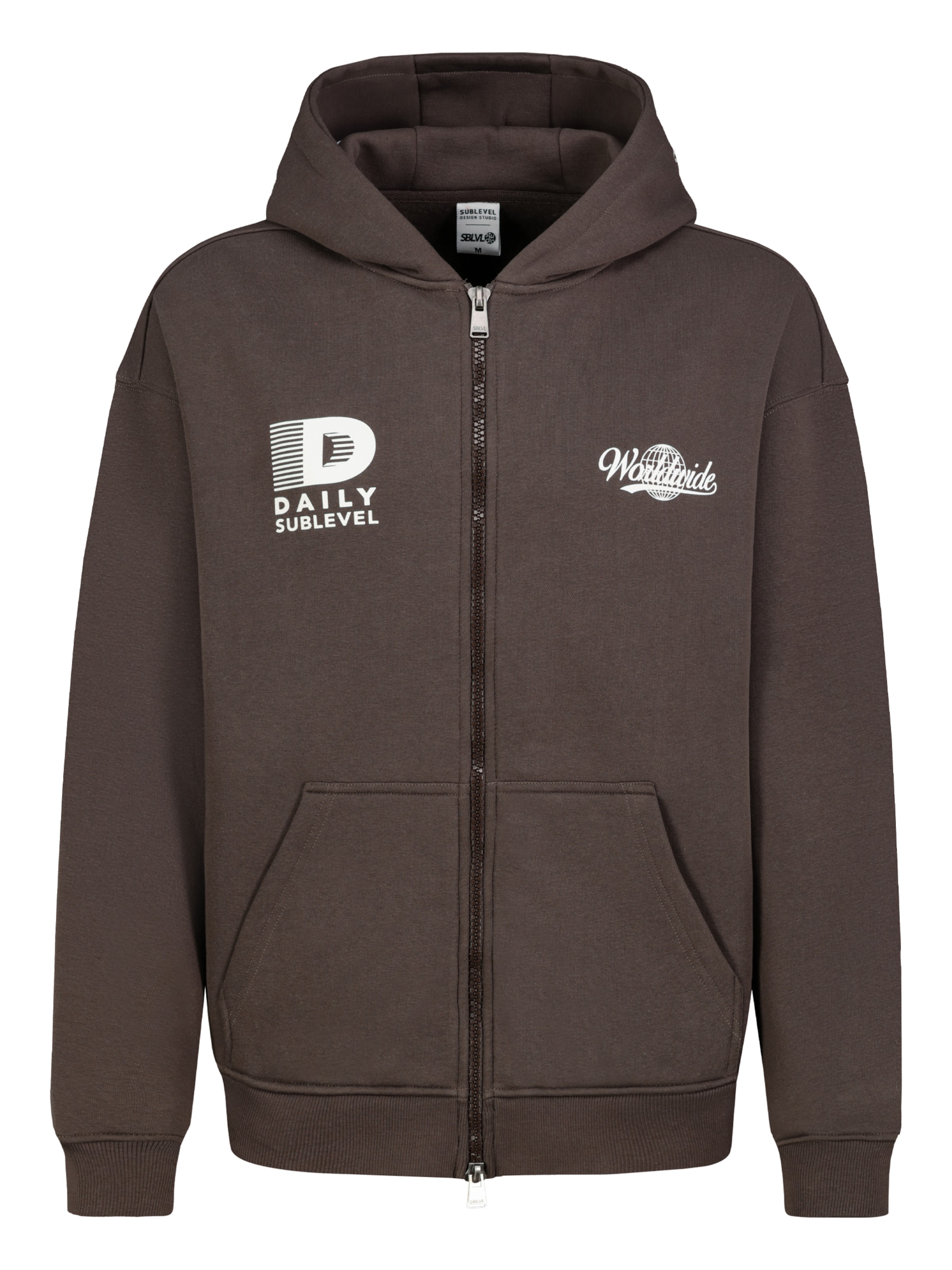 Sublevel Sweat jacket in Brown: front