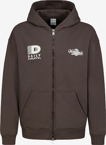Sublevel Sweat jacket in Brown: front