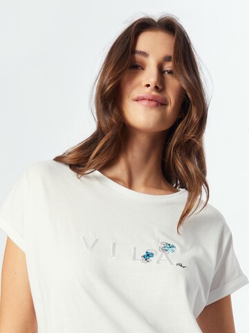 T-shirt 'SMURFYє' VILA en blanc