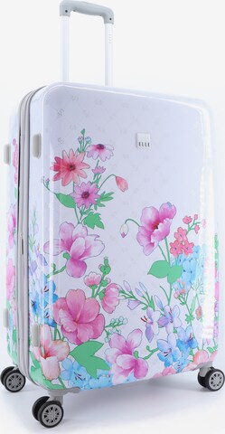 ELLE Suitcase 'Flower' in Mixed colors