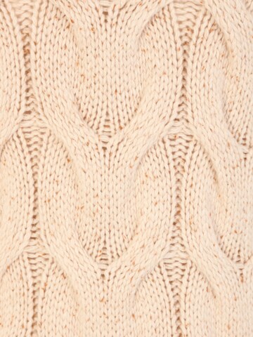 OBJECT Petite Knitted dress 'AMINA' in Beige