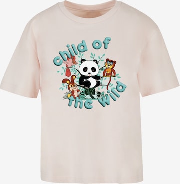 T-shirt oversize 'Tao Tao Child Of The Wild' F4NT4STIC en rose : devant