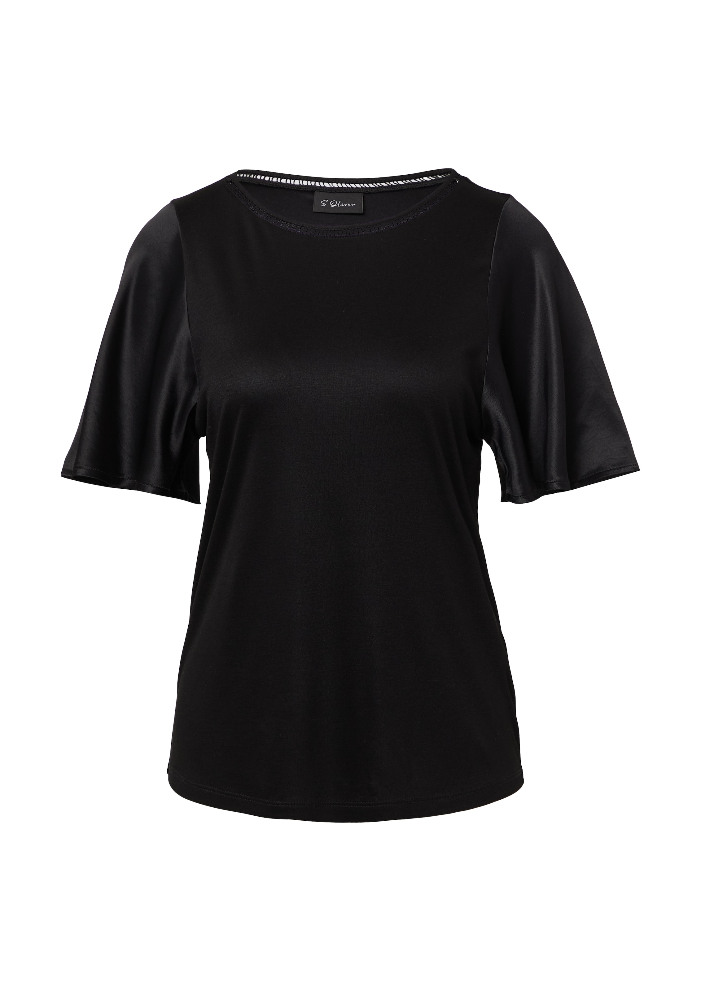 s.Oliver BLACK LABEL Shirt in Zwart: voorkant