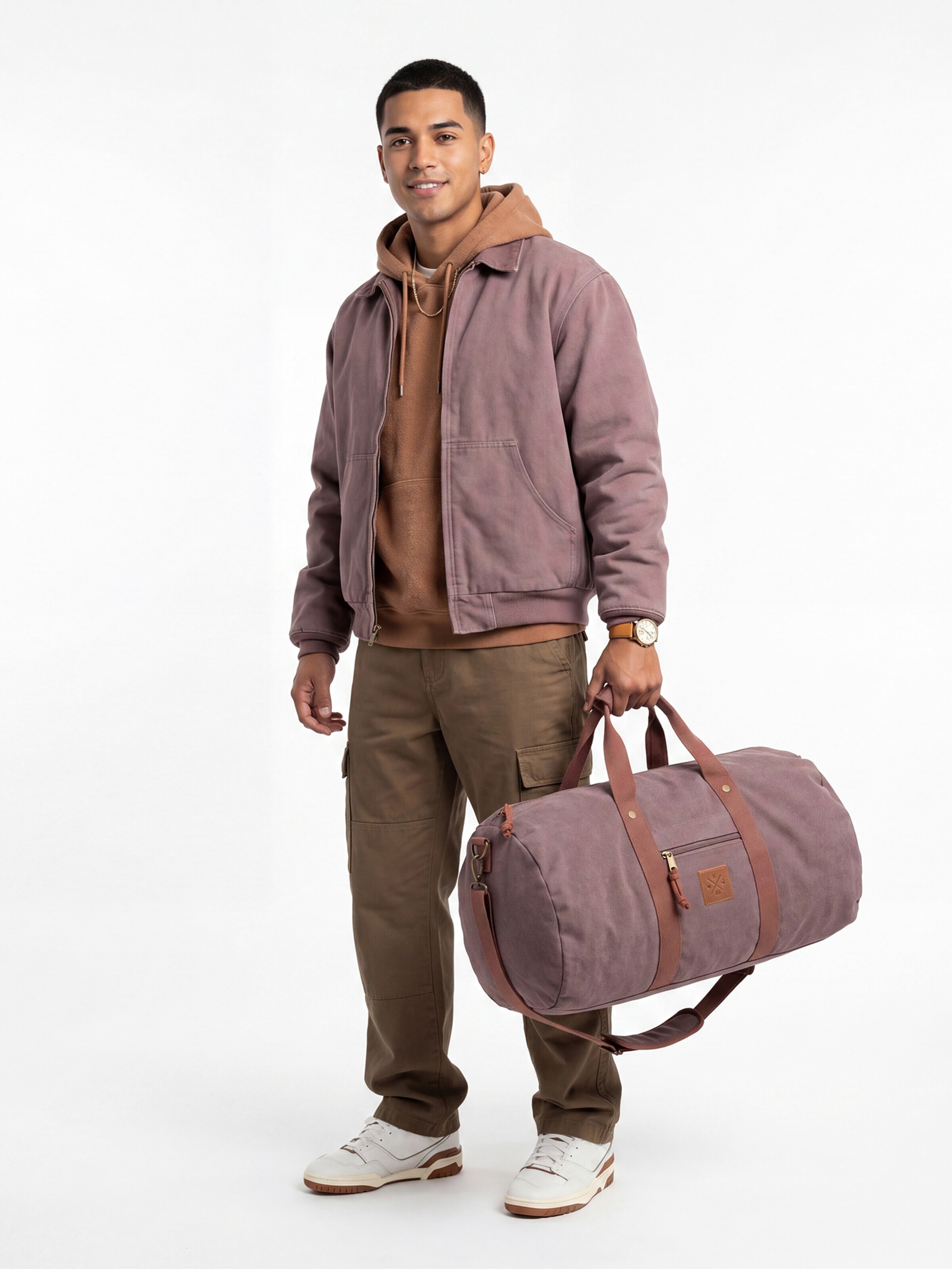 Manufaktur13 Sports Bag 'Duffel' in Red