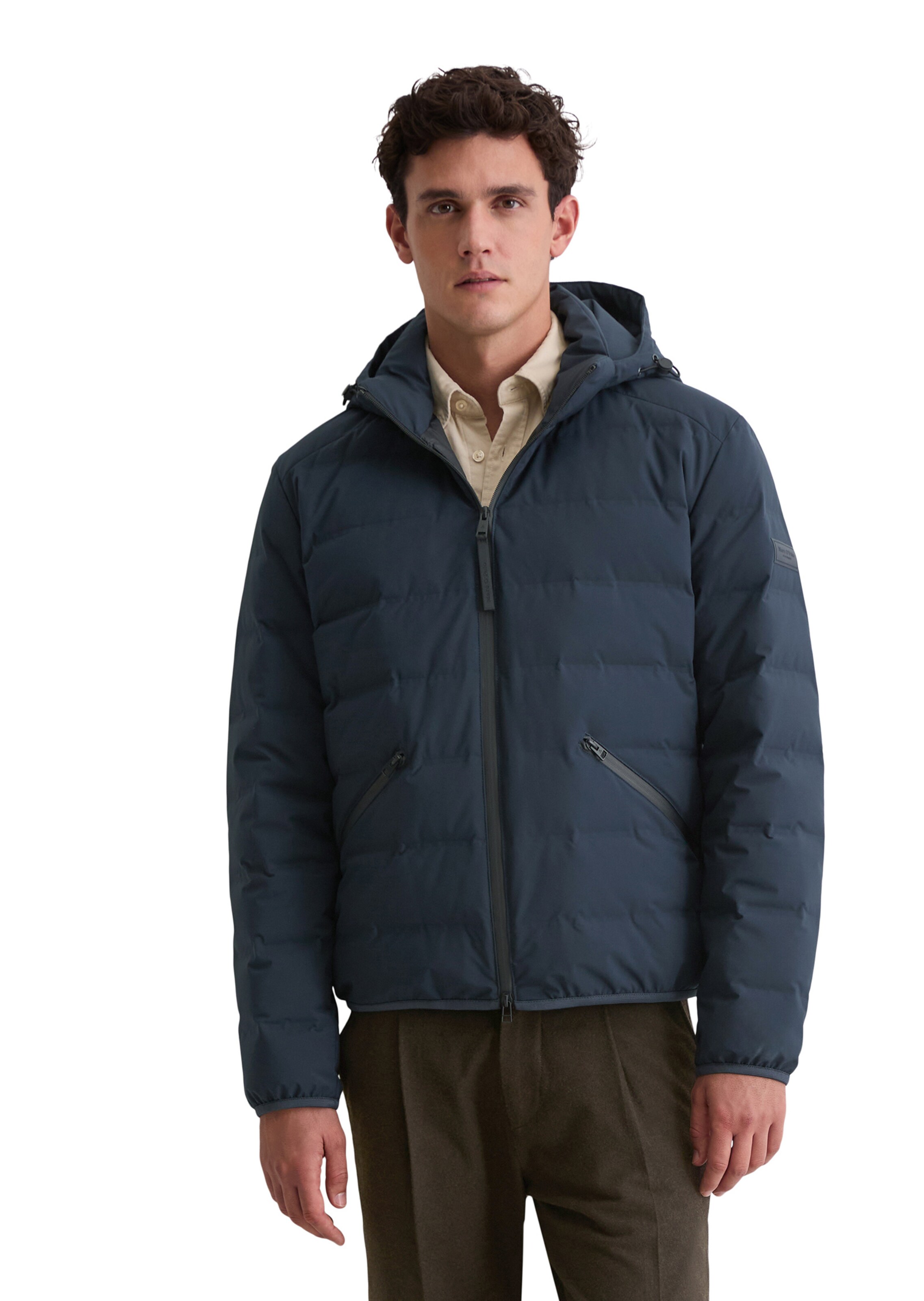 Marc O'Polo Funktionsjacke 'MOP x Function' in Blau: Vorderseite