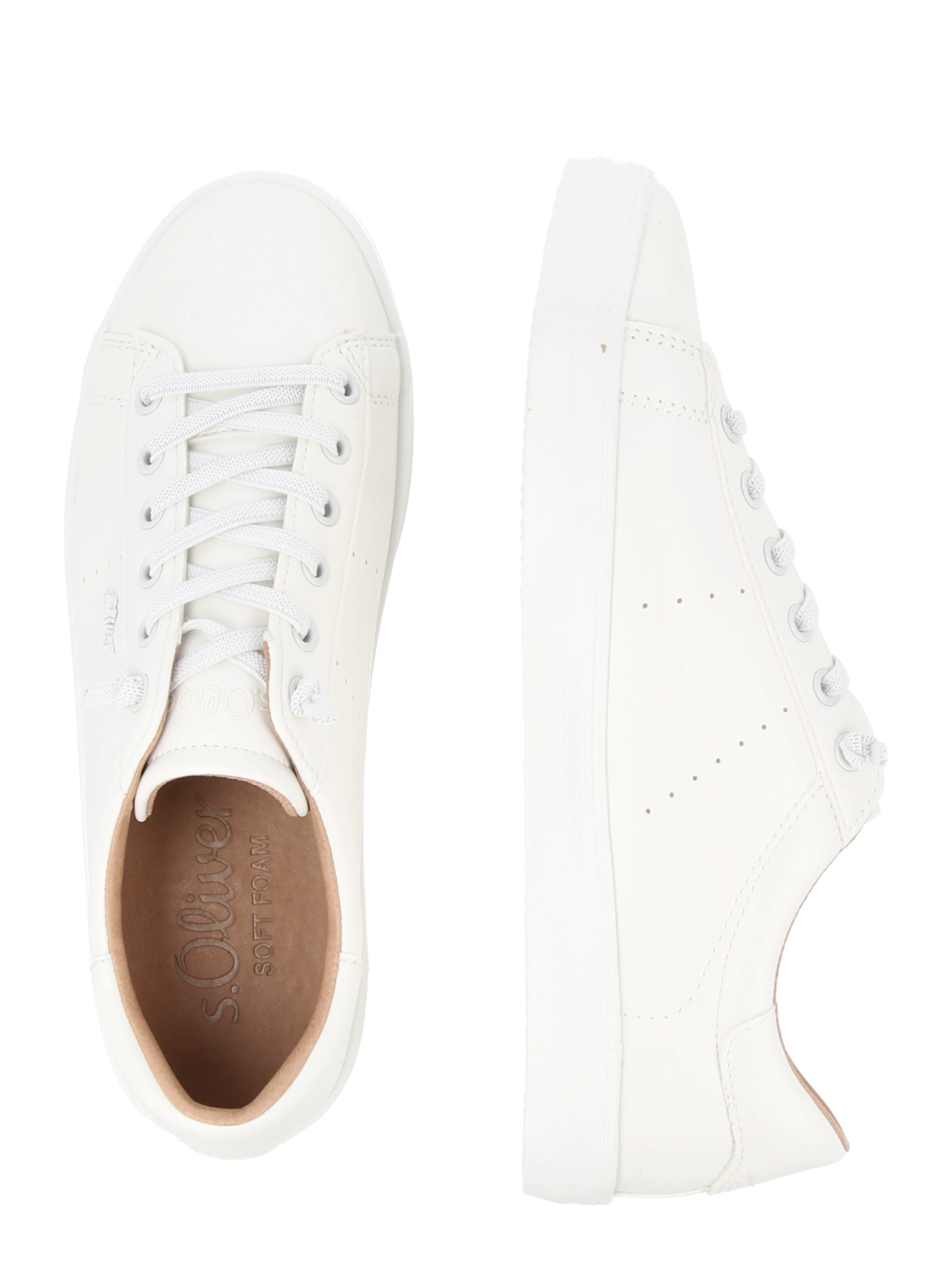 s.Oliver Platform trainers in White