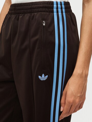 ADIDAS ORIGINALS Wide Leg Hose 'Firebird' in Braun
