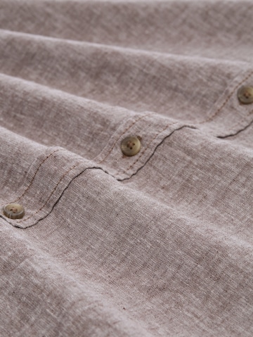 TOM TAILOR Regular Fit Hemd in Braun