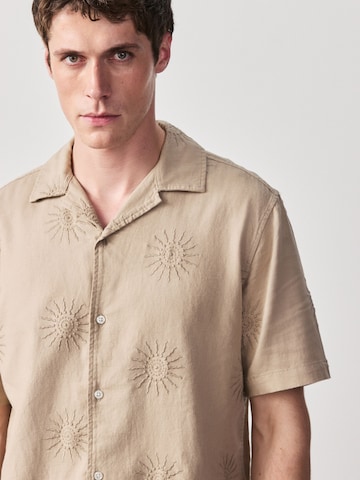 Next Regular Fit Skjorte i beige