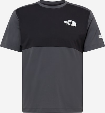 THE NORTH FACE Sportshirt in grau / dunkelgrau / weiß, Produktansicht
