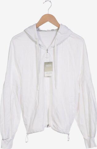 Marc Cain Sweatshirt & Zip-Up Hoodie in XL in White: front