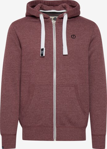 !Solid Zip-Up Hoodie 'BennZip' in Red: front