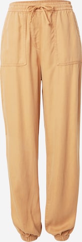 ONLY Loose fit Trousers 'KENYA' in Brown: front