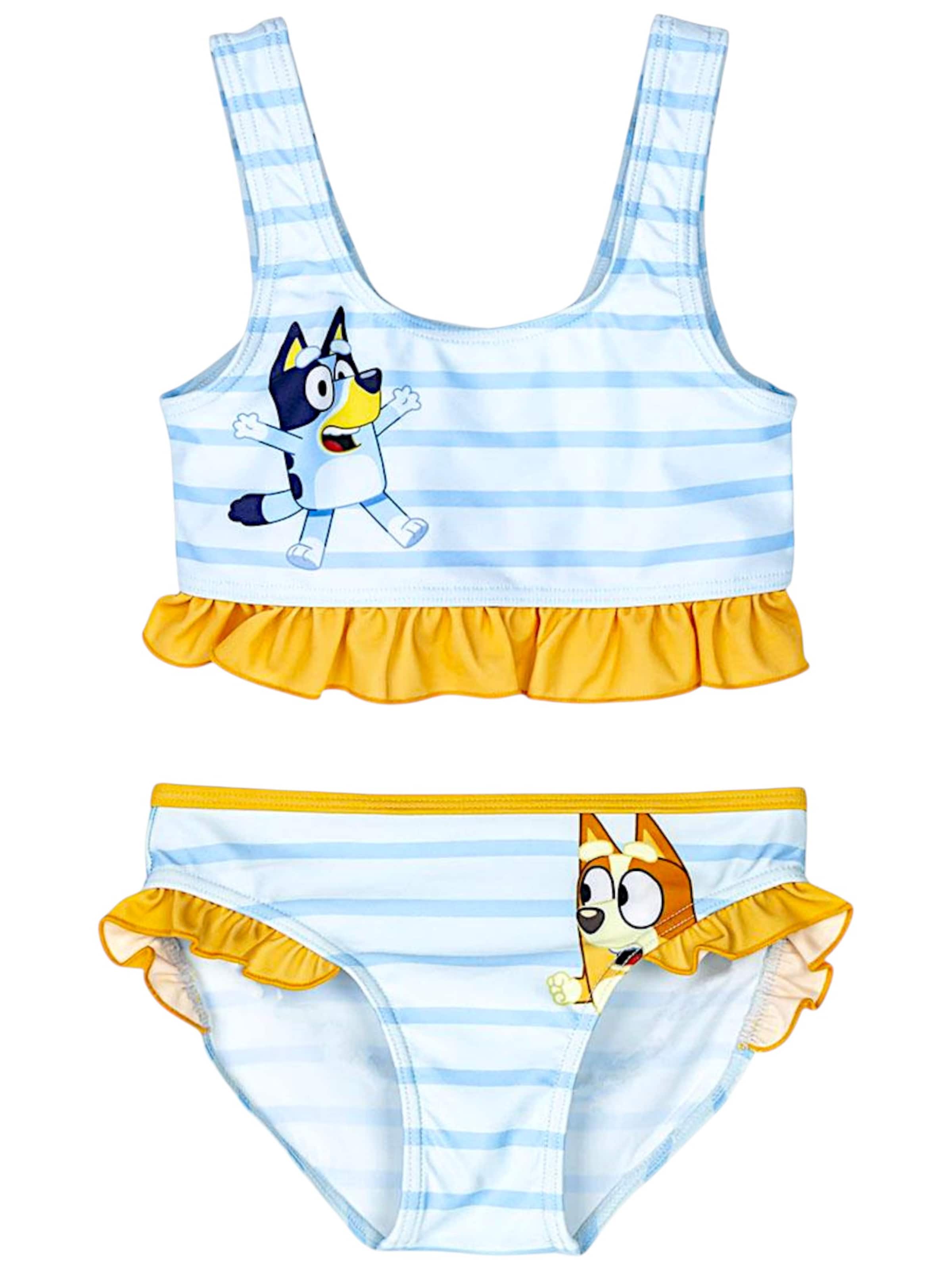 Bluey Bikini 'Bluey & Bingo' in Blue: front