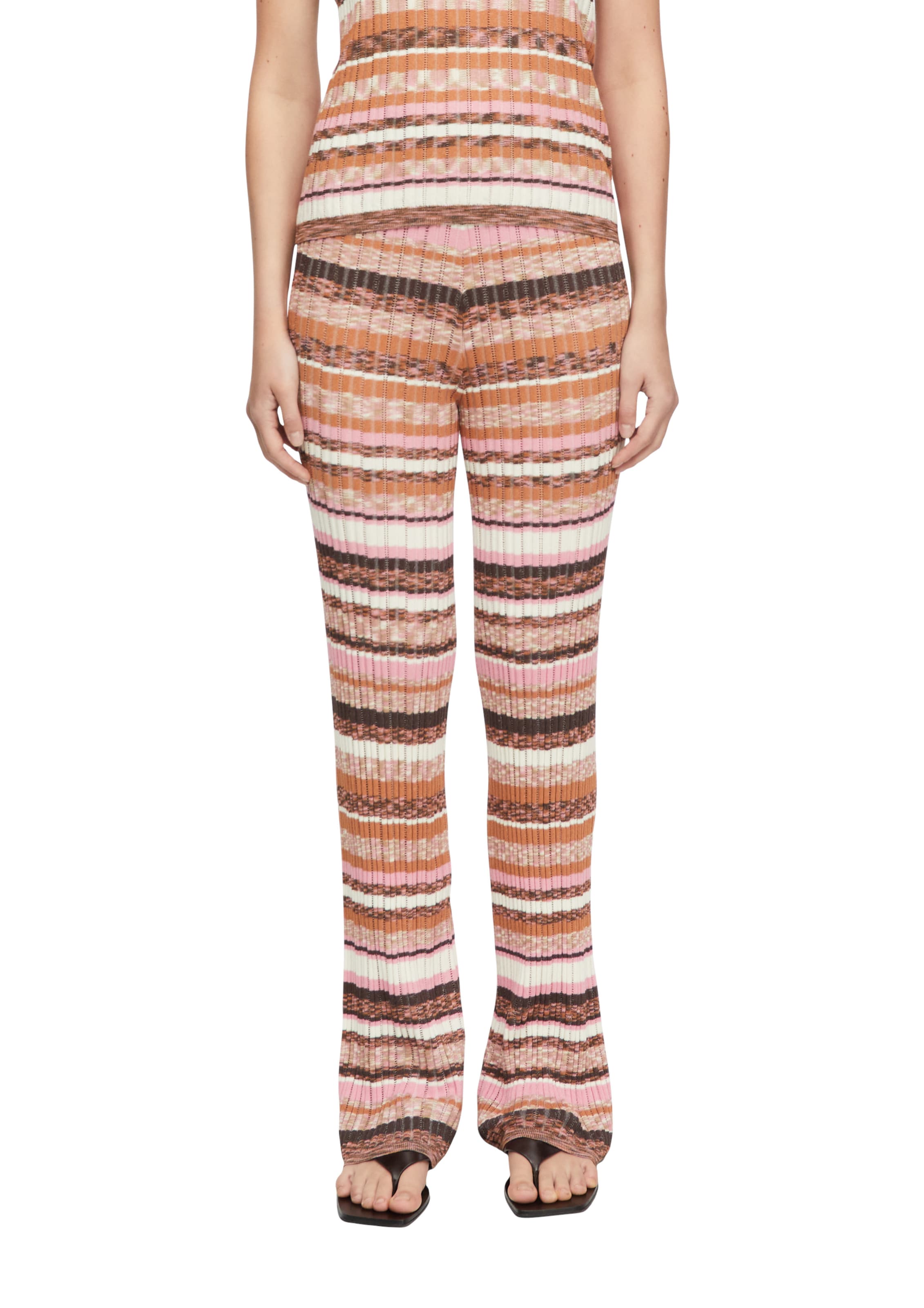 COMMA - Acampanado Pantalón en beige: frente