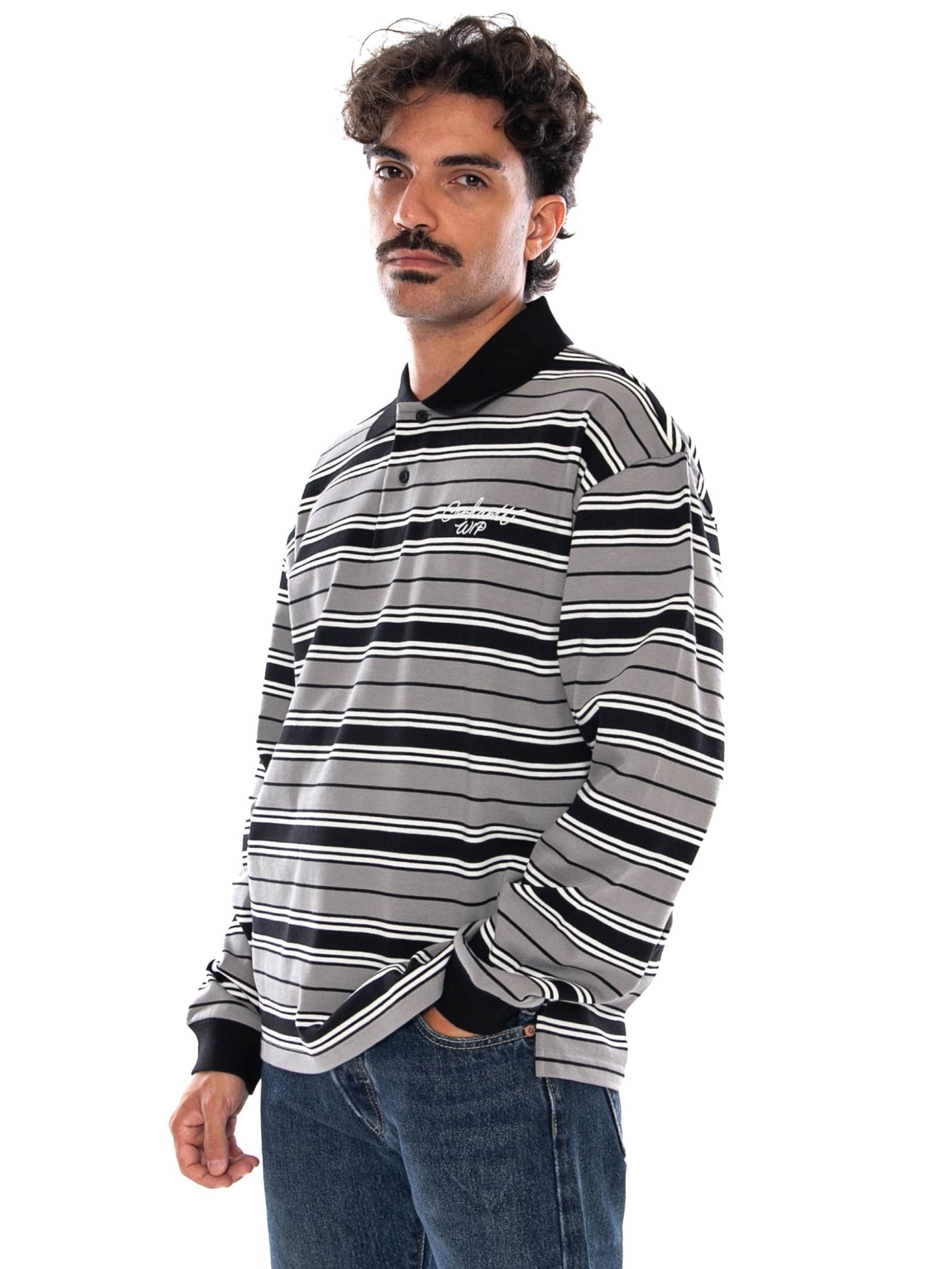 T-Shirt 'L/S DEVITT RUGBY SHIRT SHADE GREY' Carhartt WIP en gris