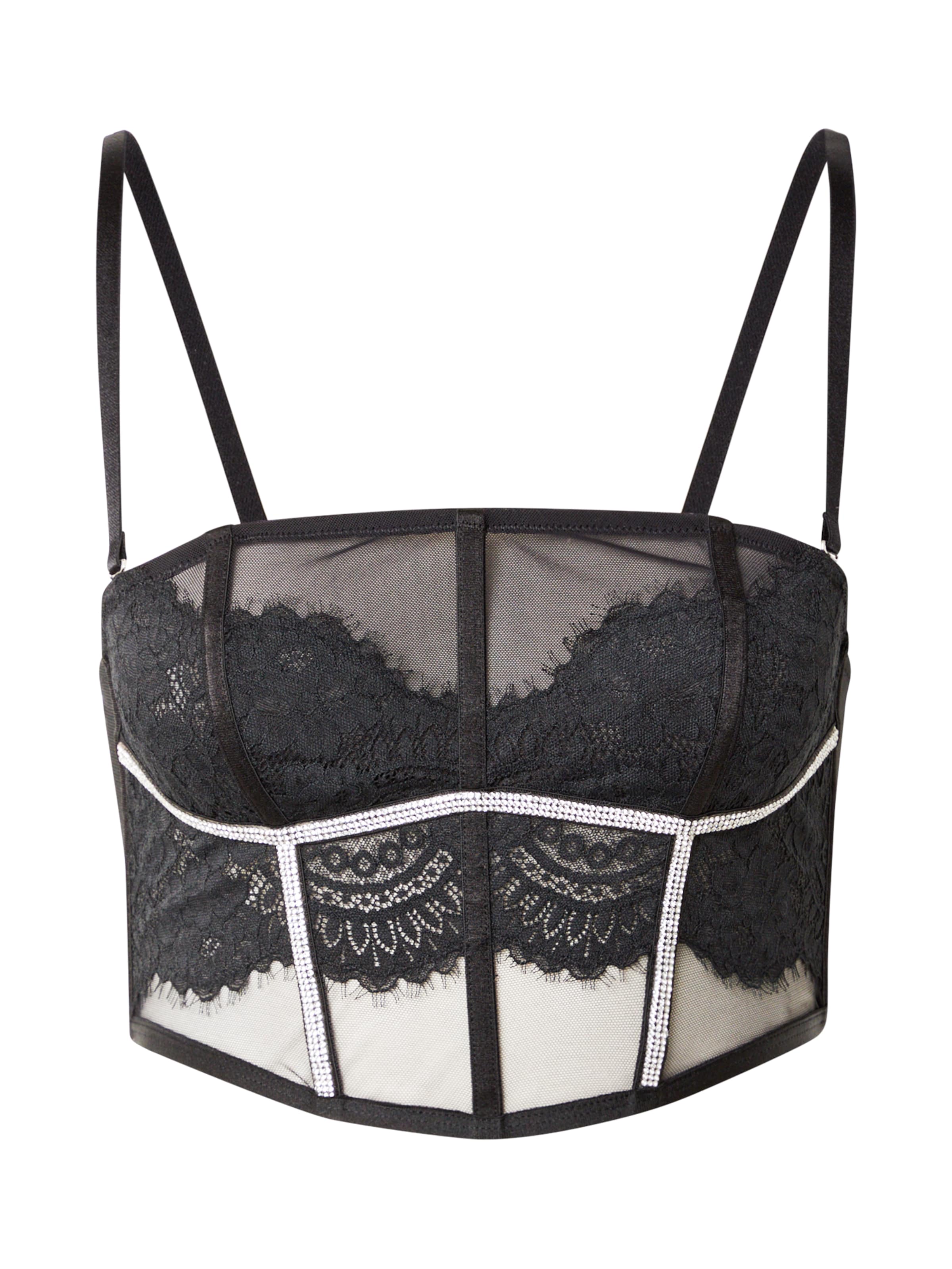 Hunkemöller Bygelfri Behå 'Odette' i svart: framsida