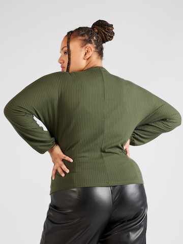 ABOUT YOU Curvy - Camisa 'Lieven' em verde