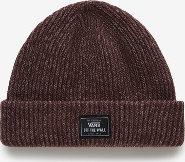 VANS - Gorros 'Bruckner Cuff' em castanho: frente