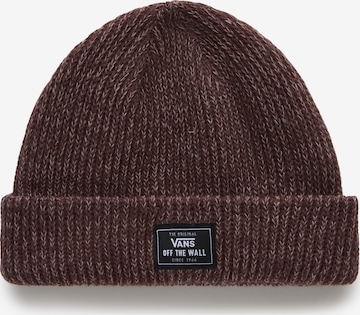 VANS - Gorros 'Bruckner Cuff' em castanho: frente