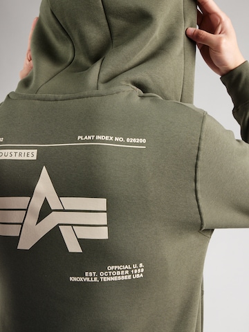 ALPHA INDUSTRIES Sweat jacket in Green