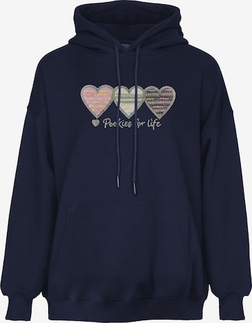Sweat-shirt MYMO en bleu : devant