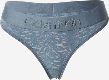 Calvin Klein Underwear String in Grey: front
